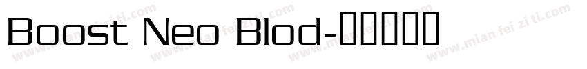 Boost Neo Blod字体转换